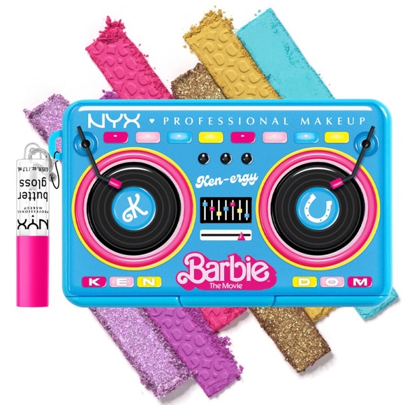 NYX Barbie Movie Ken Mini Eyeshadow Palette Turn Up The Ken-Ergy! On The Go - Picture 1 of 5